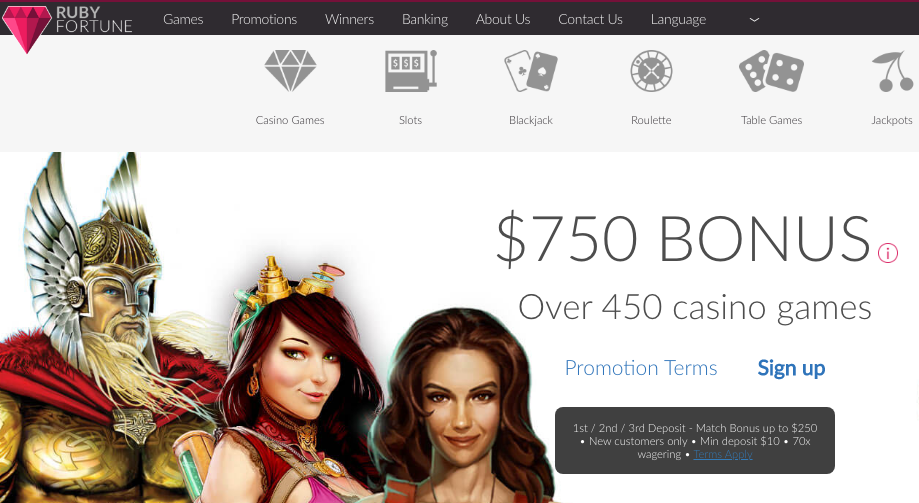 Ruby Fortune Casino Sister Sites + Reviews