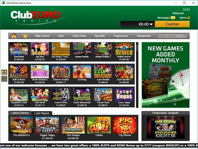 Club Euro Casino Sister Sites