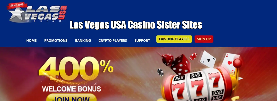 Las Vegas USA Casino Sister Sites + Similar Casinos (April 2026)