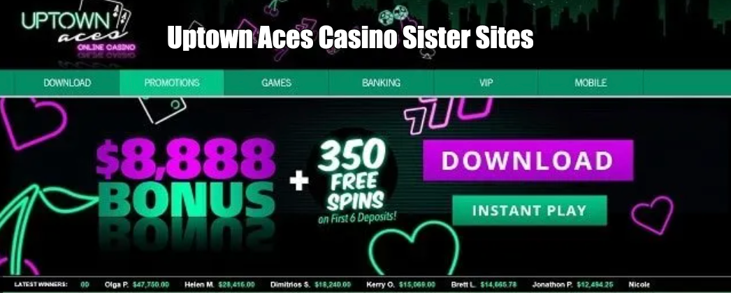 Uptown Aces Casino Sister Sites + Similar Casinos